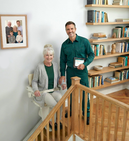 Bannière monte escalier